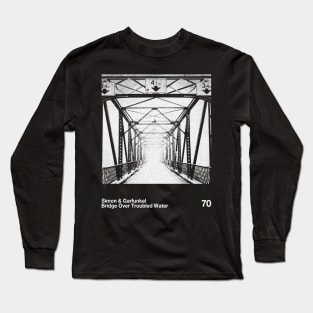 Simon & Garfunkel - Bridge Over Troubled Water / Minimalist Pantone Graphic Long Sleeve T-Shirt